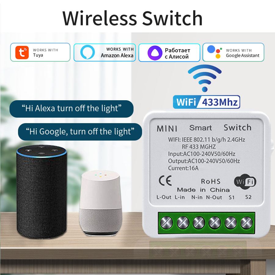 Smart Home Matter - Interruptor Inteligente WiFi 16A 20A com