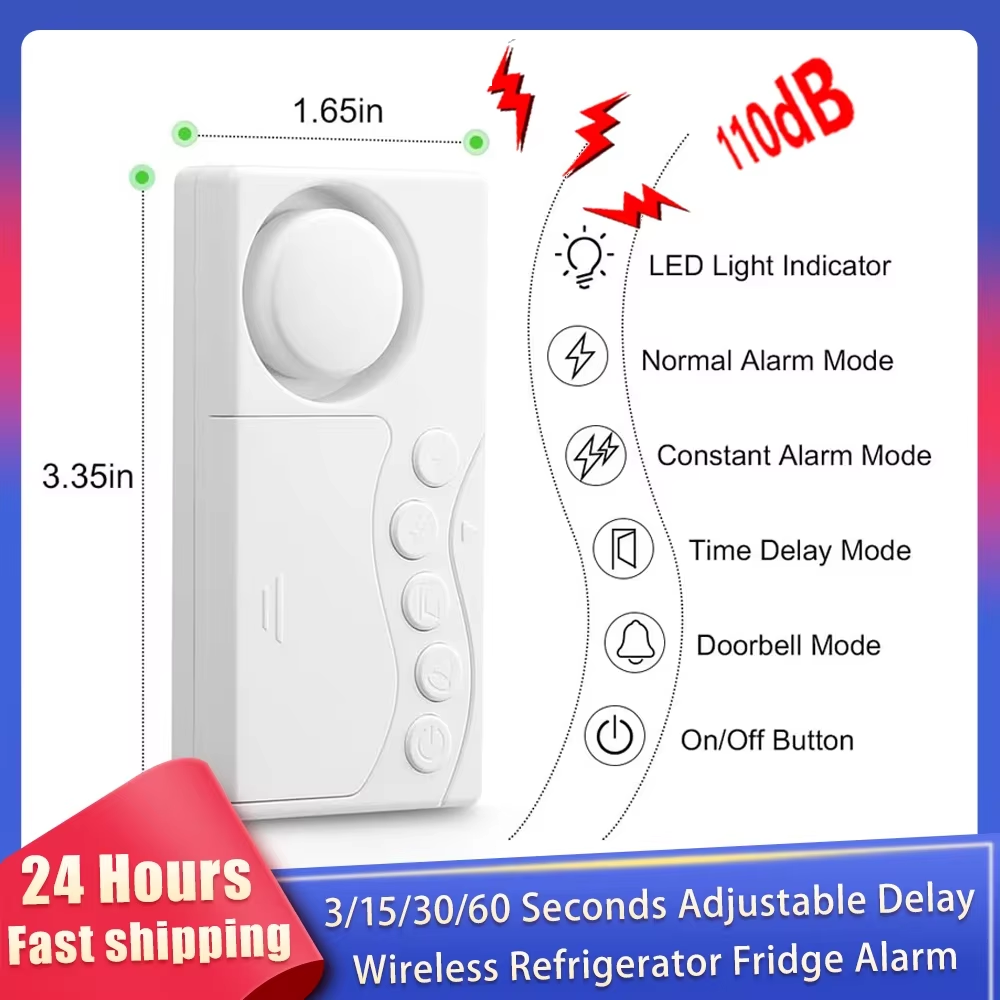 Wireless Door Sensor - Novo alarme de porta de freezer
