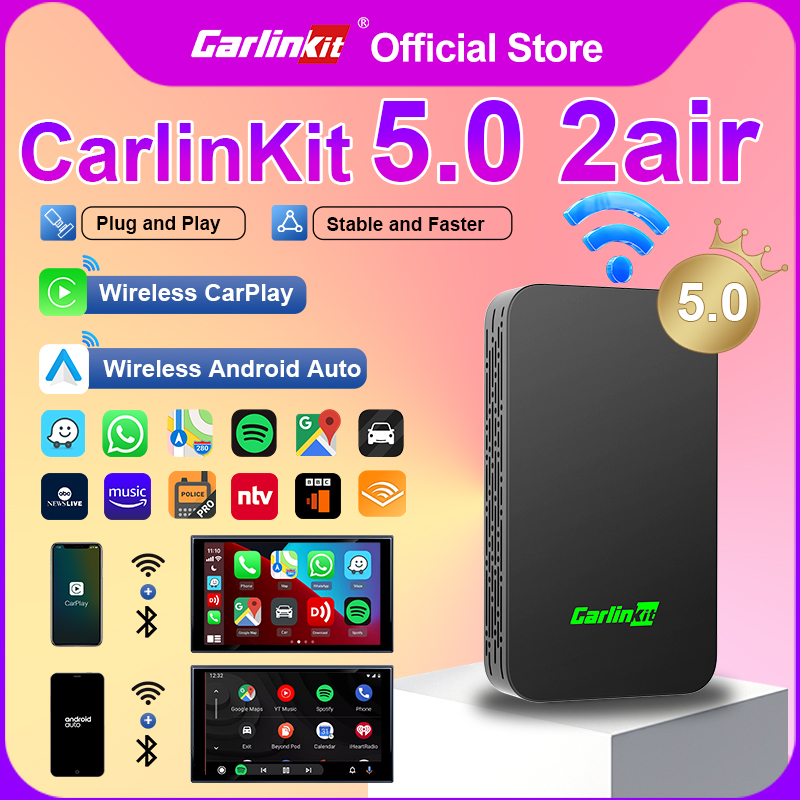 Wifi Smart Plug - CarlinKit 5.0 Adaptador de CarPlay Sem