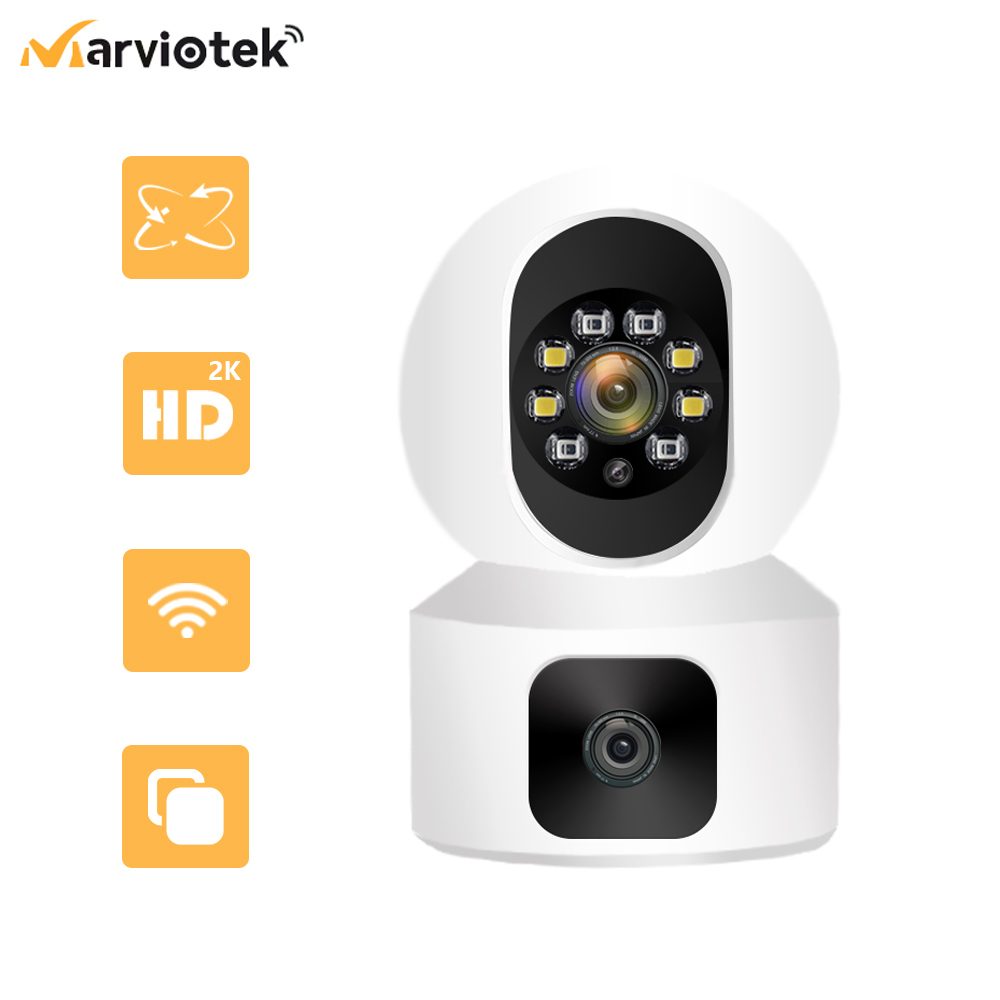 Smart Home Kamera Outdoor - Câmera IP de Lente Dupla com