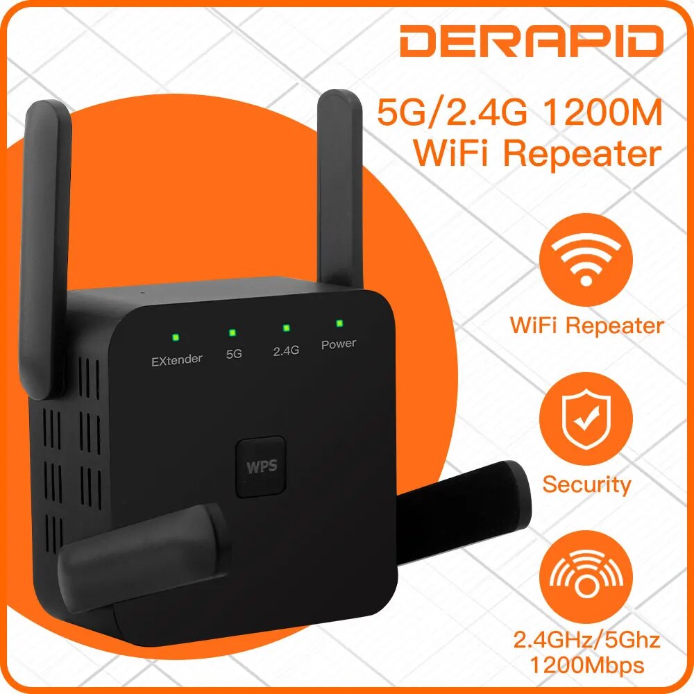 Wifi Smart Plug - Repetidor WiFi 1200Mbps 2.4GHz/5GHz Amplificador de