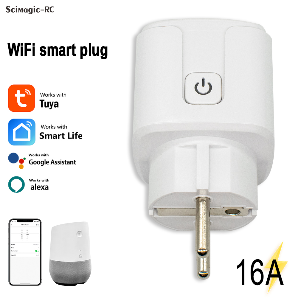 Wifi Smart Plug - Tuya tomada inteligente wifi 16a com