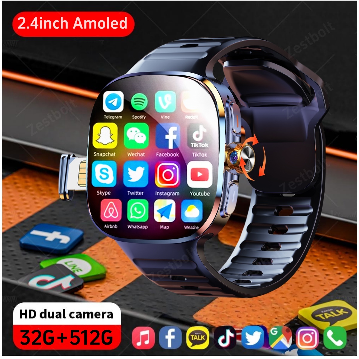 Smart Home Japan - M99 Smartwatch 2,4 polegadas maior tela