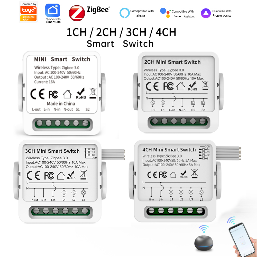 Smart Home Matter - Interruptor Inteligente Tuya Zigbee 3.0 de