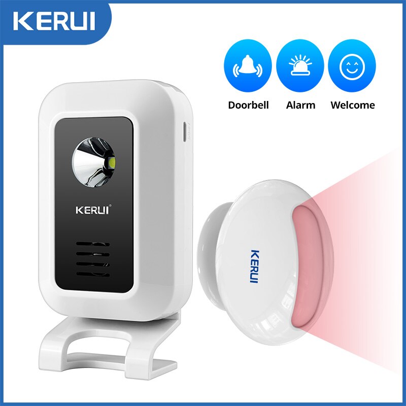 Wireless Door Sensor - KERUI-M7 Bem-vindo Motion Sensor Security Alarm,