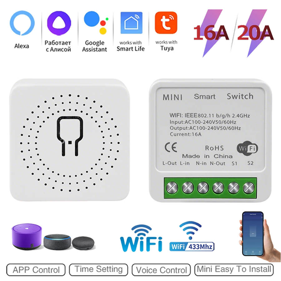 Smart Home Miniature - Módulo Interruptor Inteligente Mini DIY de