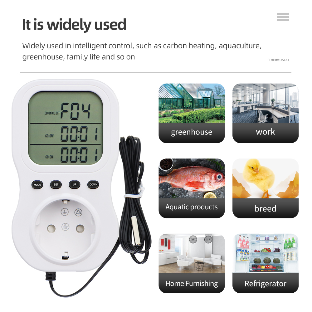 Termostato inteligente lcd tem - Wifi Thermostat avaliação e preço