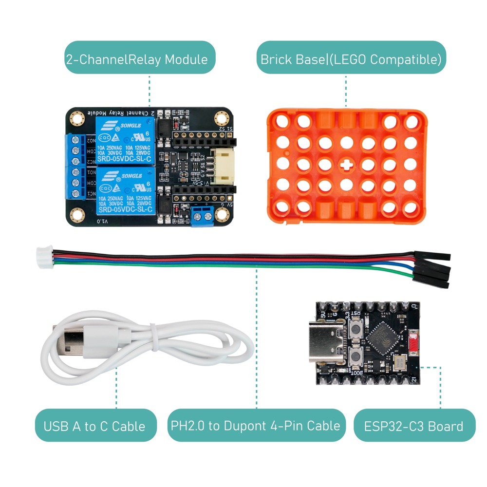 Módulo de Relé de 2 Canais, En - Smart Home Kit For Arduino avaliação e preço