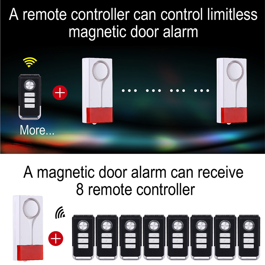 Alarme anti-roubo 110db alto a - Wireless Door Sensor avaliação e preço