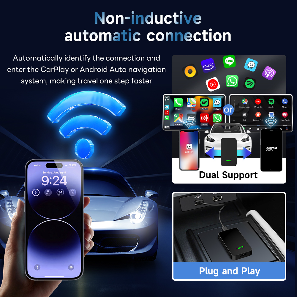 CarlinKit 5.0 Adaptador de Car - Wifi Smart Plug avaliação e preço