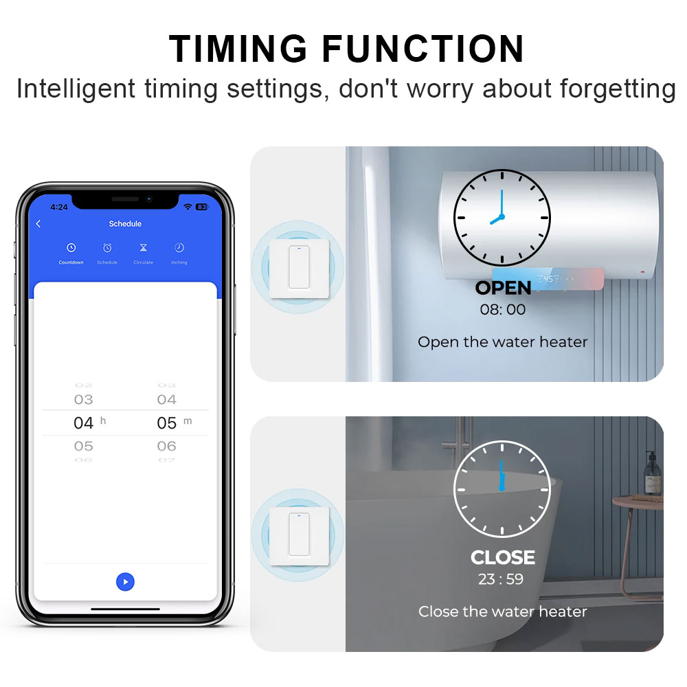 Interruptor inteligente de aqu - Smart Home Matter avaliação e preço