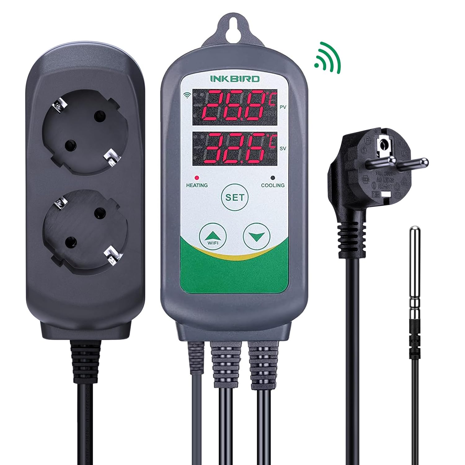Inkbird ITC-308-WiFi controlad - Wifi Thermostat avaliação e preço