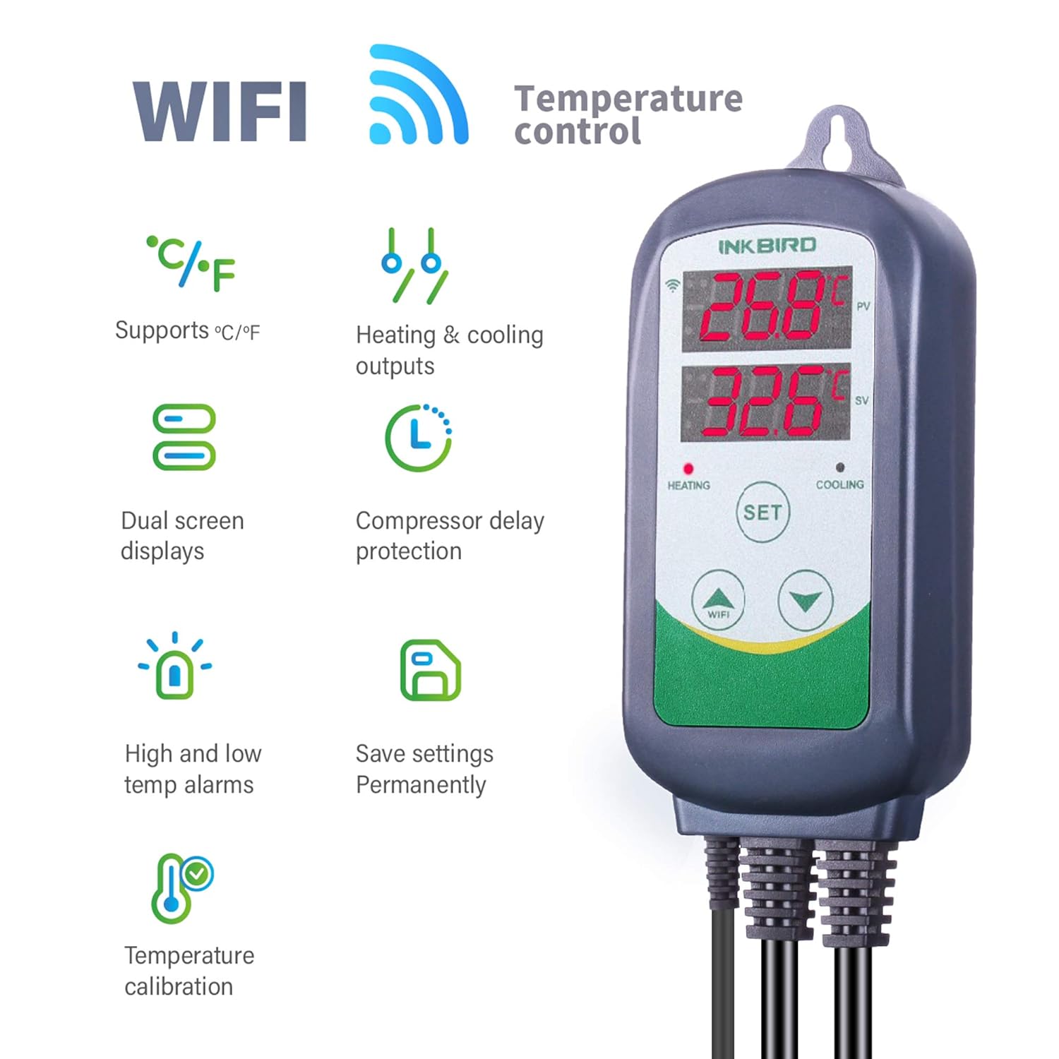 Inkbird ITC-308-WiFi controlad - Wifi Thermostat avaliação e preço