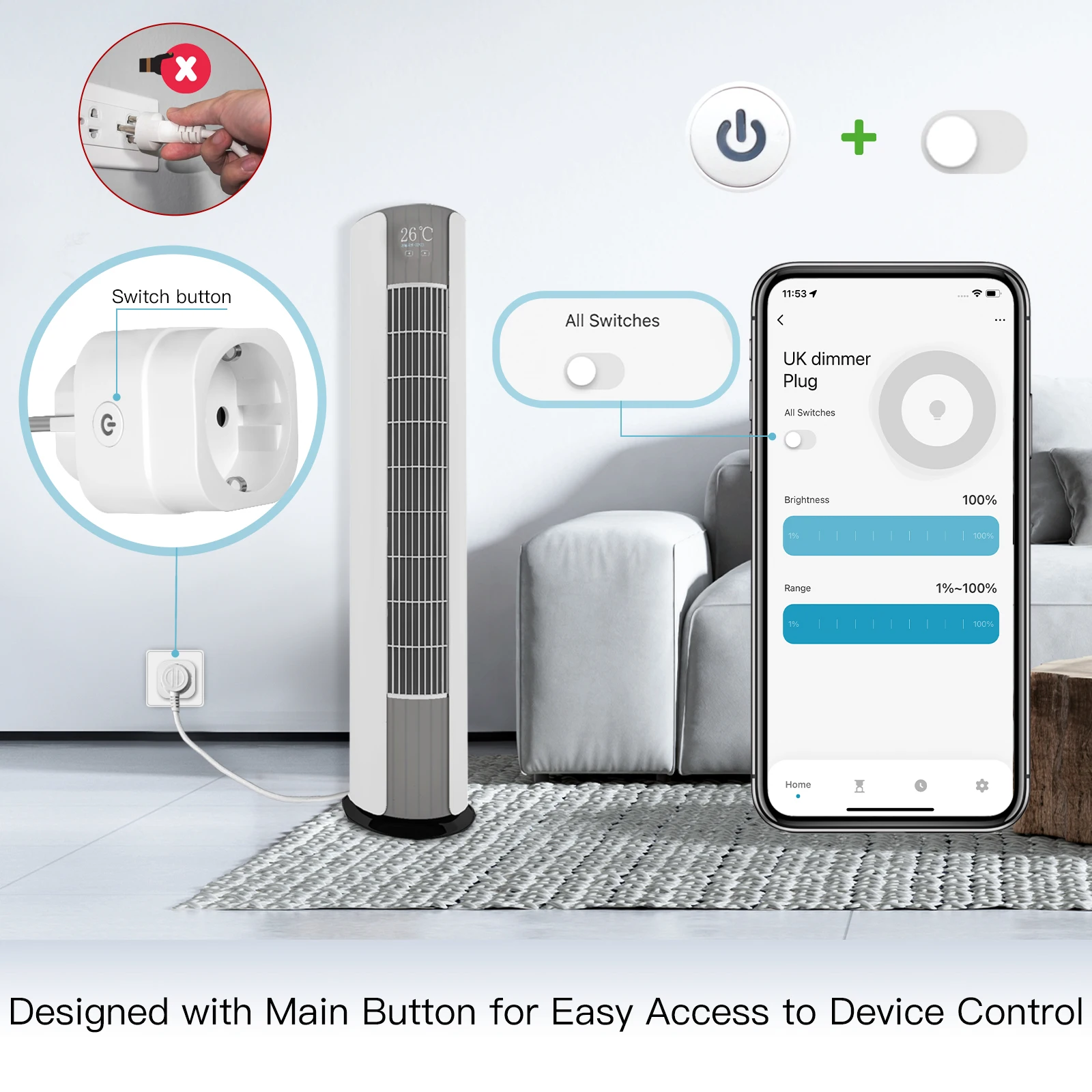 Tomada Inteligente WiFi MOES T - Smart Home Nest avaliação e preço