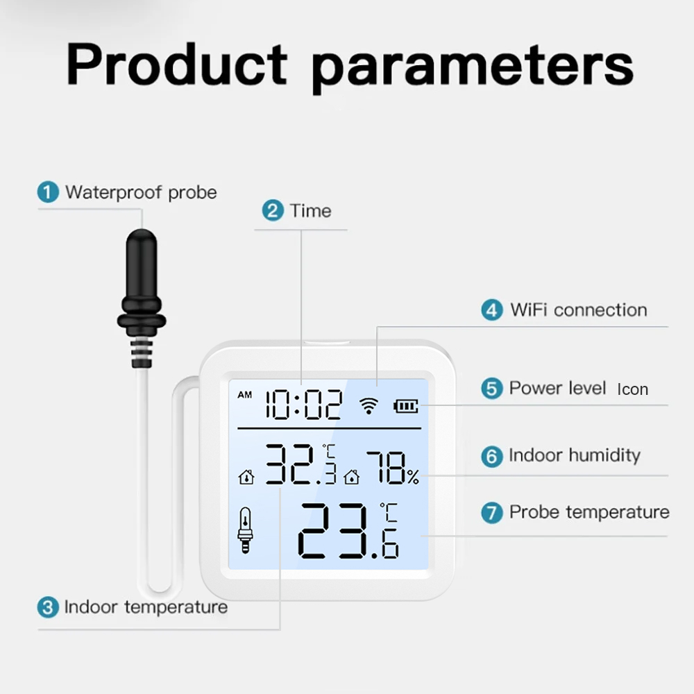 Sensor de Umidade e Temperatur - Wifi Thermostat avaliação e preço